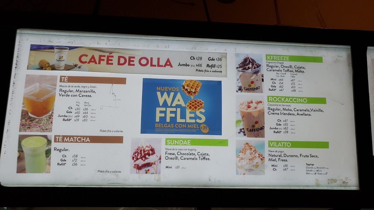 CAFFENIO Soriana Triángulo Menu - Image 4
